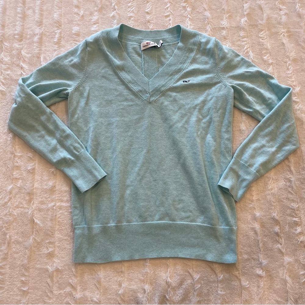 Vineyard Vines sz XXS heritage cotton v neck sweater